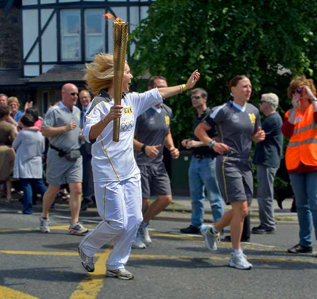 torch bearer at the 2012 London Games
