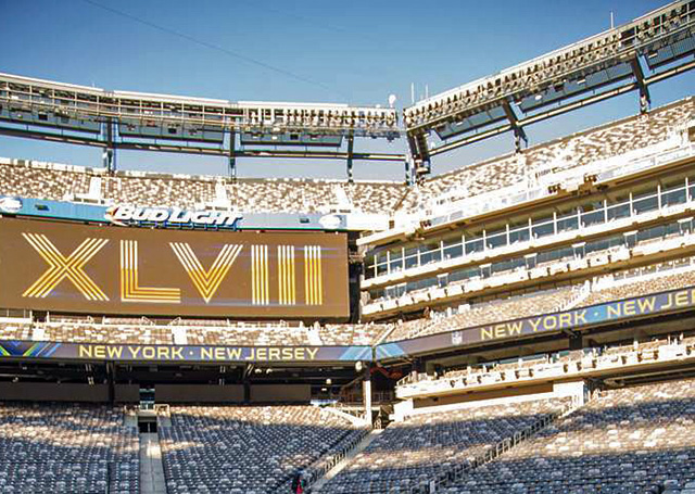luxury boxes at Super Bowl XLV