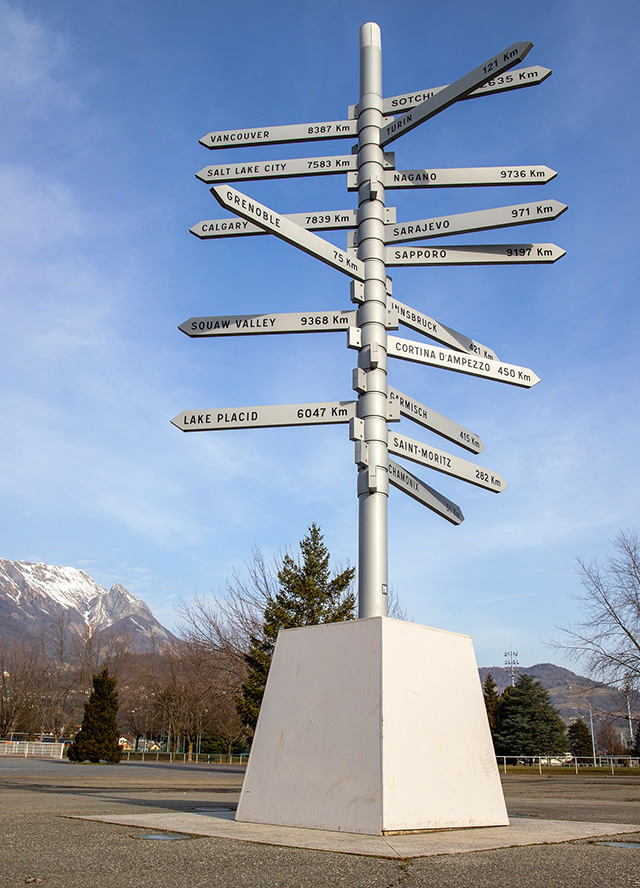 Directions from Albertville to other Olympic host cities