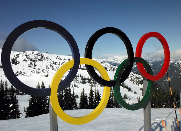 Olympic rings at Whistler