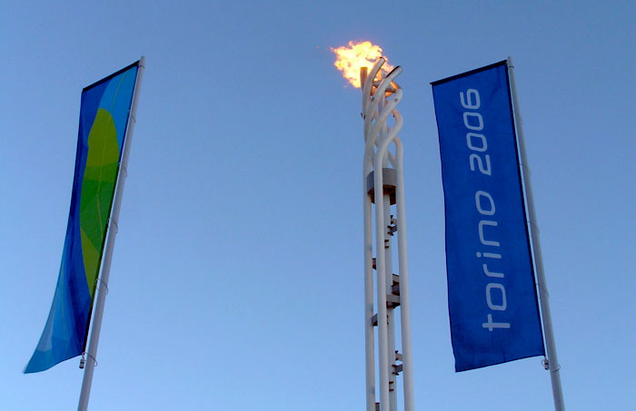 Olympic flame at Turin