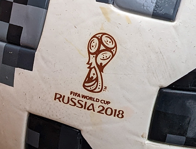Russia 2018 logo on ball