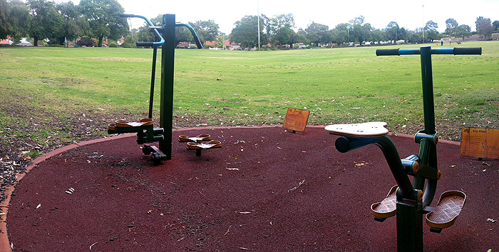 park exercise machines