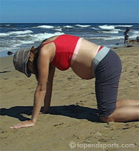 back arch exercise suitable for during pregnancy