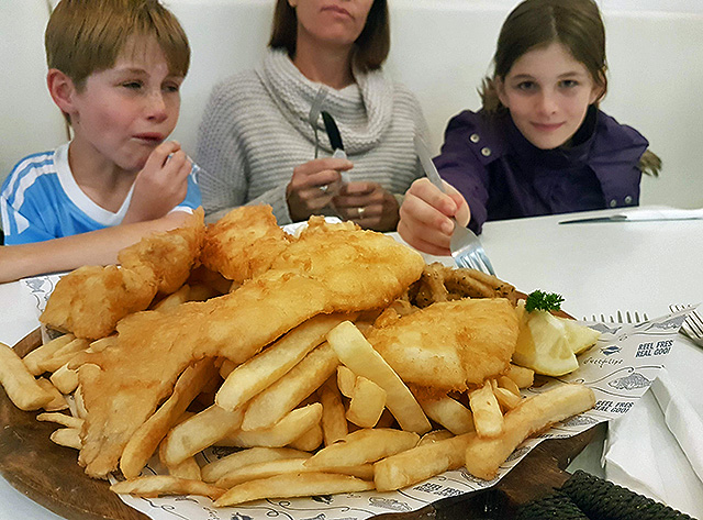 Eating Fish and Chips