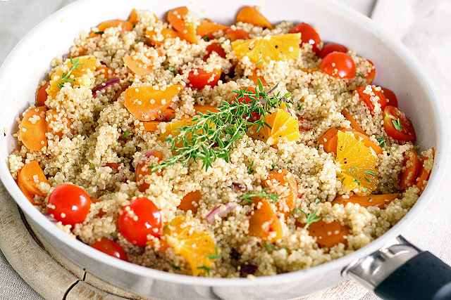 swapping breads for quinoa