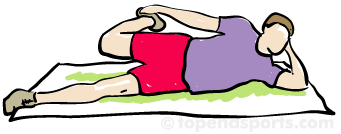 Stretches: Quadriceps - lying