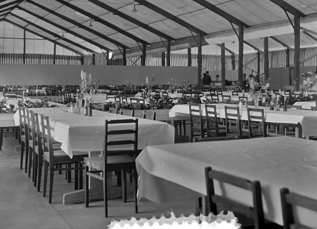 Athlete Food tent for Helsinki 1952