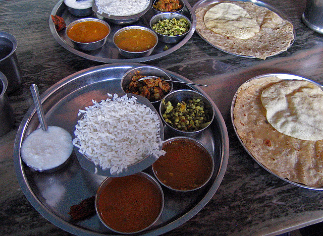 Thali meals provide a well rounded meals