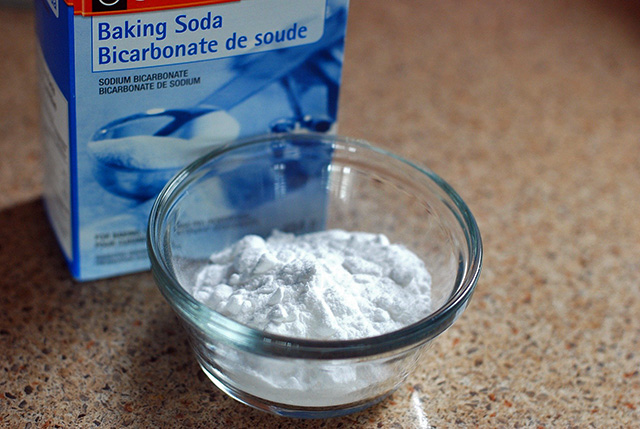 sodium bicarbonate, otherwise known as baking soda