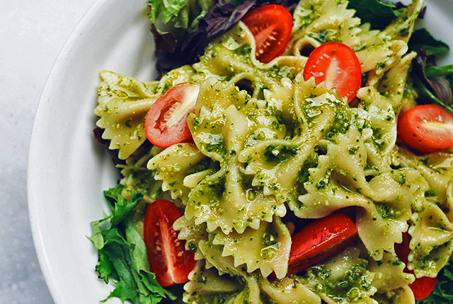 pesto goes so well with pasta