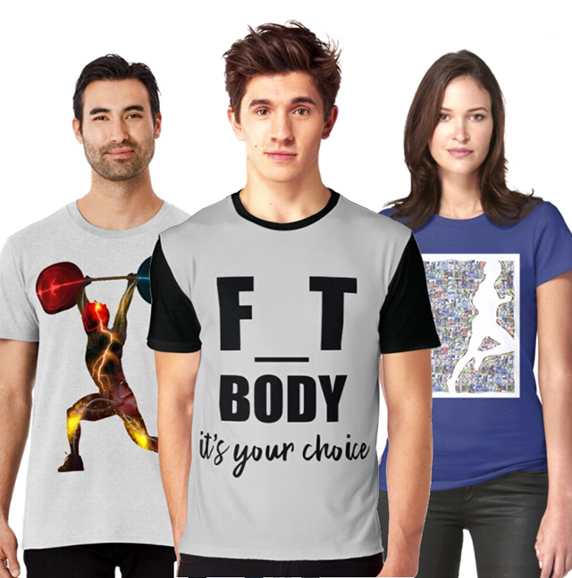 Fitness T-Shirt designs from Topend Sports