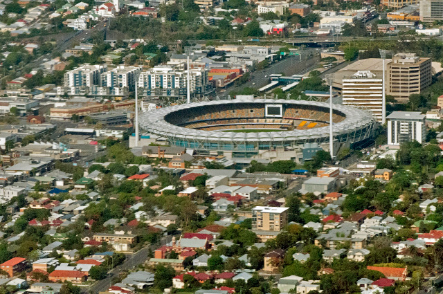 Brisbane Cricket Ground from above, photo from Chiara Coetzee, Flickr - cc-pd