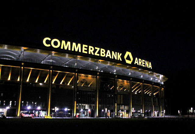 The Waldstadion Stadium in Frankfurt, Germany 