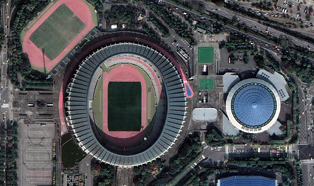 the Seoul - Olympic Stadium (Google Earth)