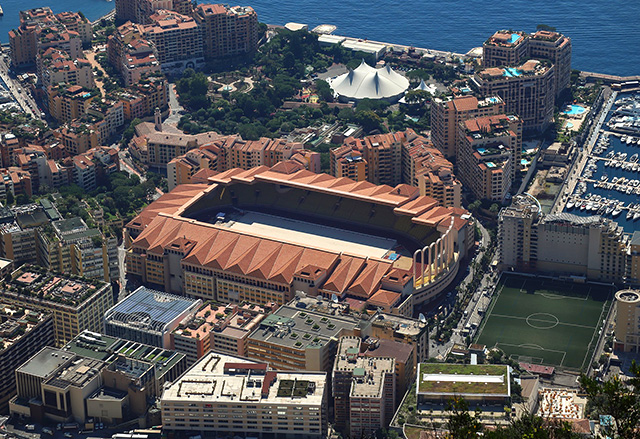 Stade Louis-II - football and athletics stadium located in the Fontvieille district of Monaco.