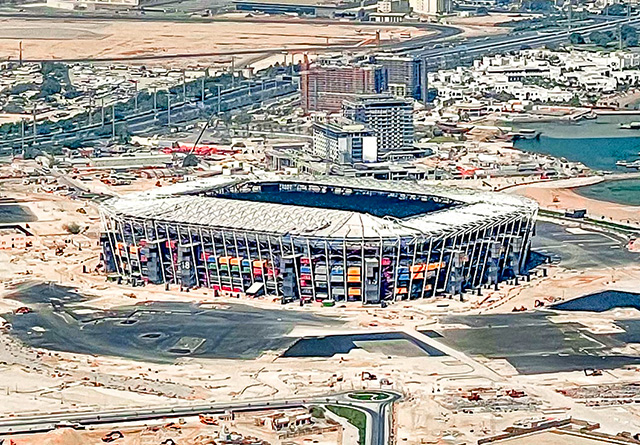 View of Qatar's Stadium 974