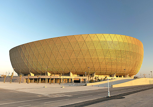 View of Qatar's Lusail Stadium