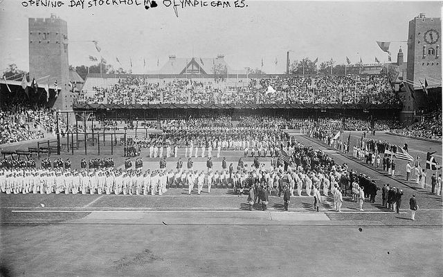 Stockholm Olympic Games opening ceremony 1912
