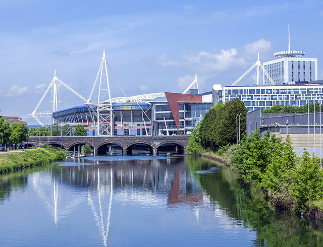 Millennium stadium in Wales