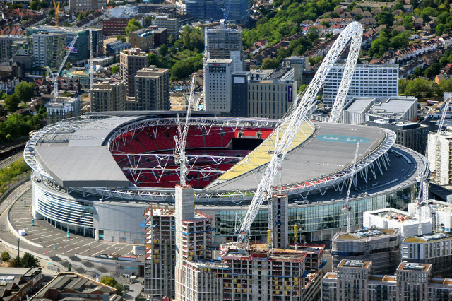 View of London's Wembley Stadium