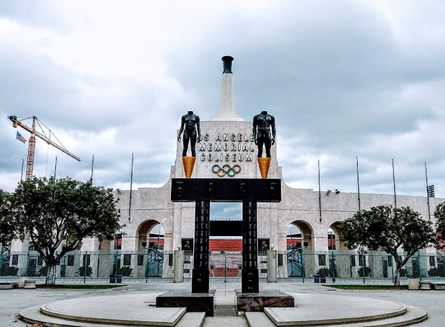 the Los Angeles Memorial Coliseum