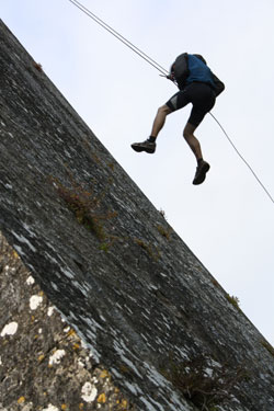 rock climbing during the Beast of Ballyhoura
