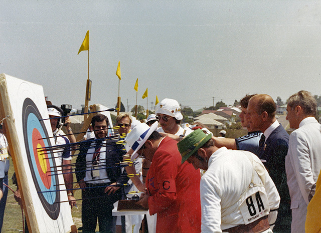 Archery at the XII Commonwealth Games, Brisbane (image: Queensland State Archives)