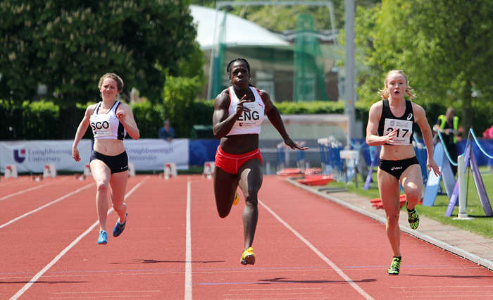 100m sprint race