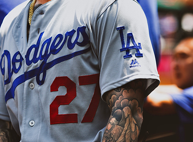 LA Dodgers is recognized for its unique hand-written typography