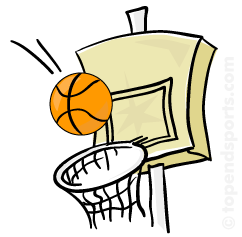 basketball ball and ring