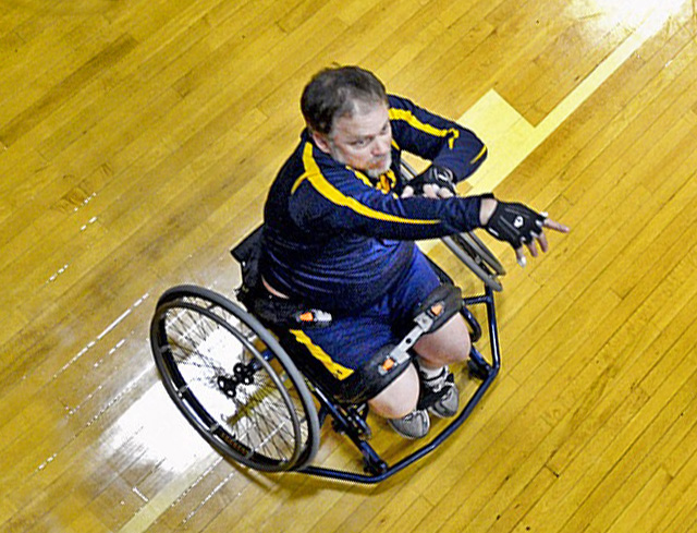 wheelchair sports player