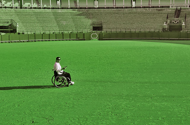 wheelchair cricketer