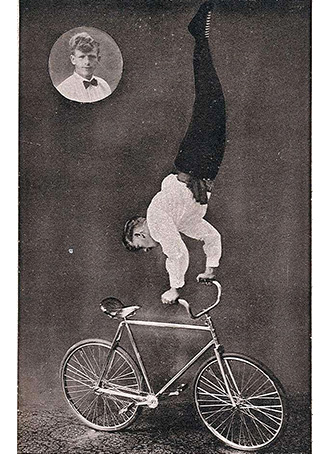 bicycle acrobat Geo Scharf