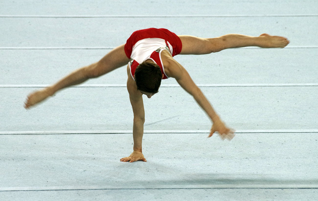 gymnastics floor routine
