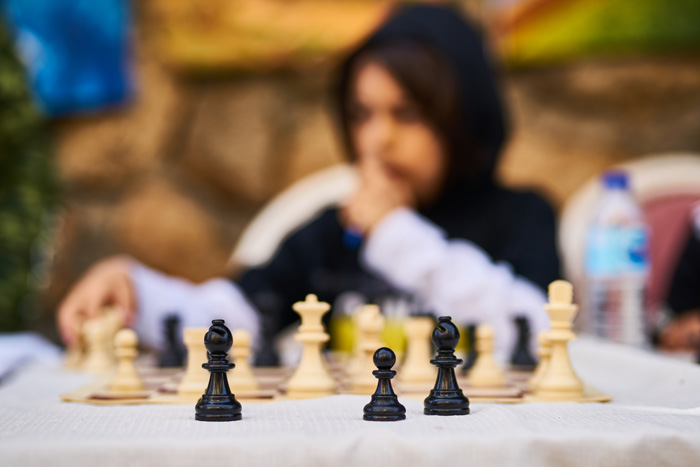 Chessboxing but neither person knows how to play chess 