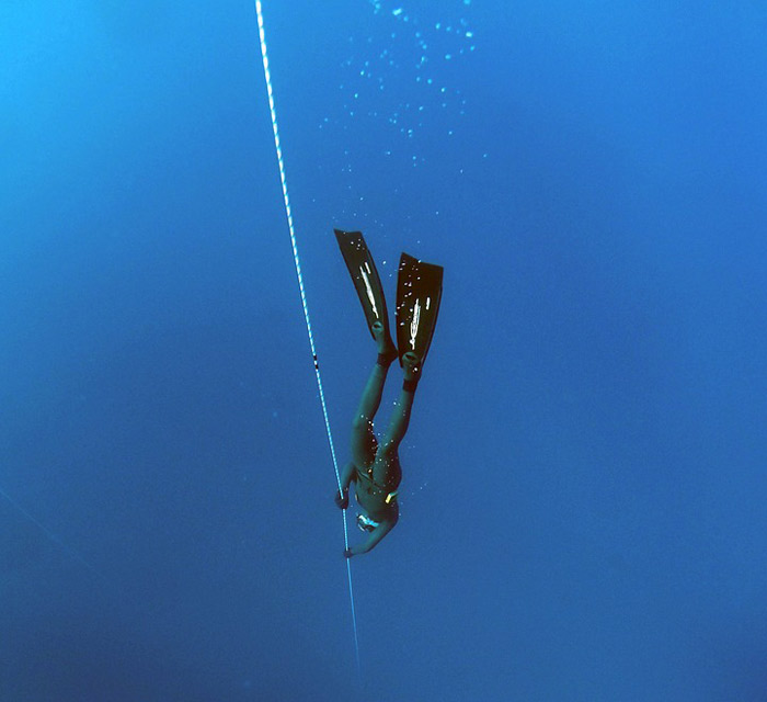 a free diver