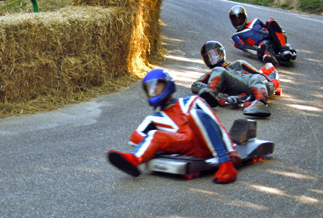 Street luge race