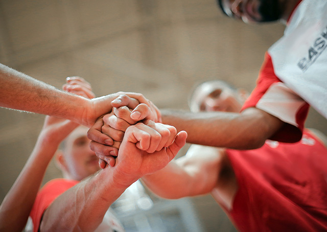 sport teaches you teamwork. 