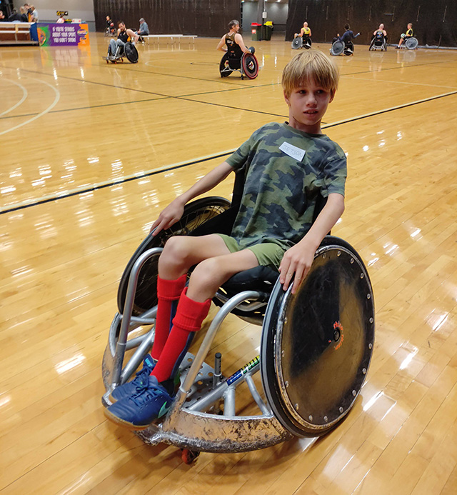 Jetson trying out wheelchair rugby