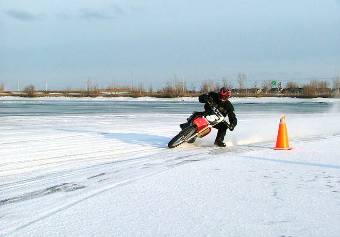Motorcycle ice racing
