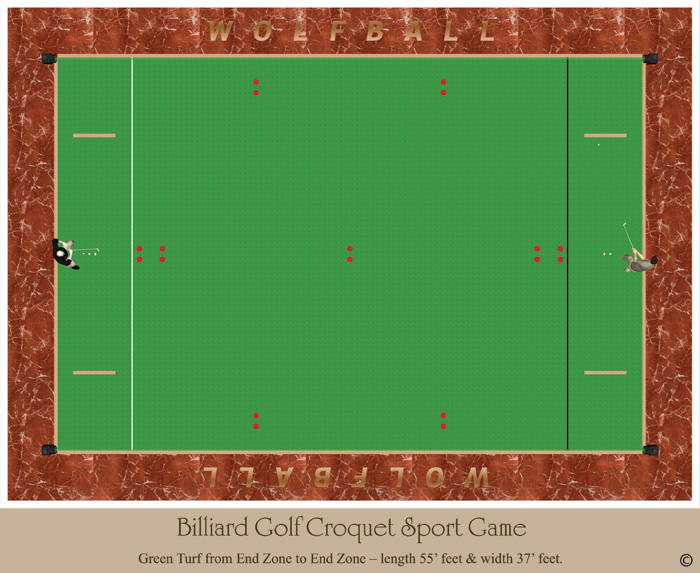 Billiard Golf Croquet Game