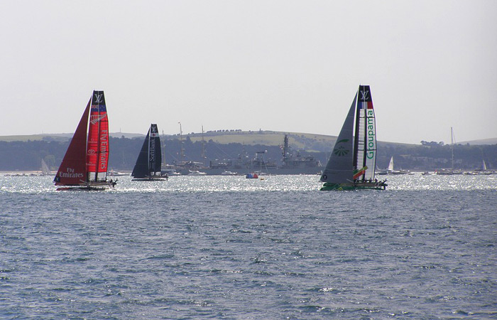 America's Cup racing at Portsmouth