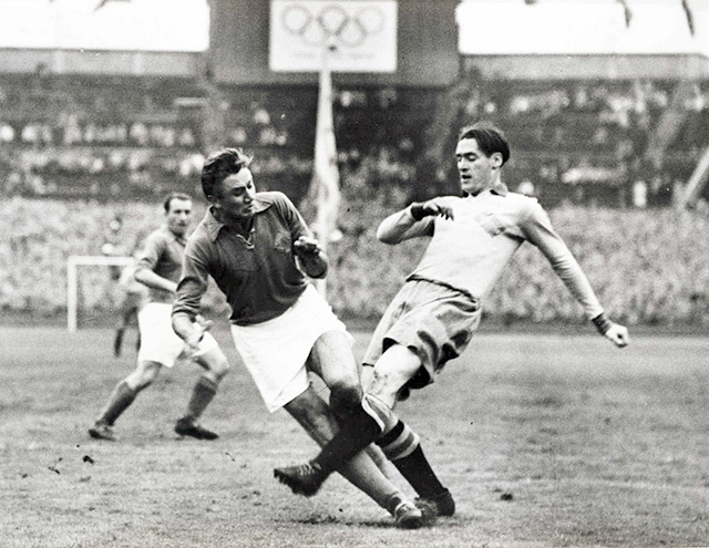 the 1948 Olympic Games final between Sweden and Yugoslavia