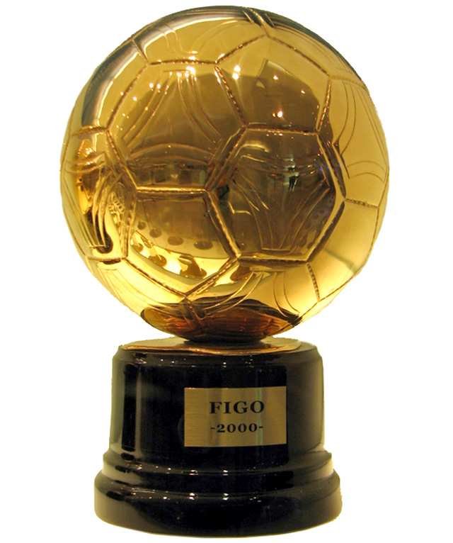 Luís Figo's Ballon d'Or from 2000
