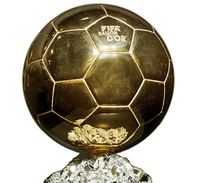the Ballon d'Or trophy 