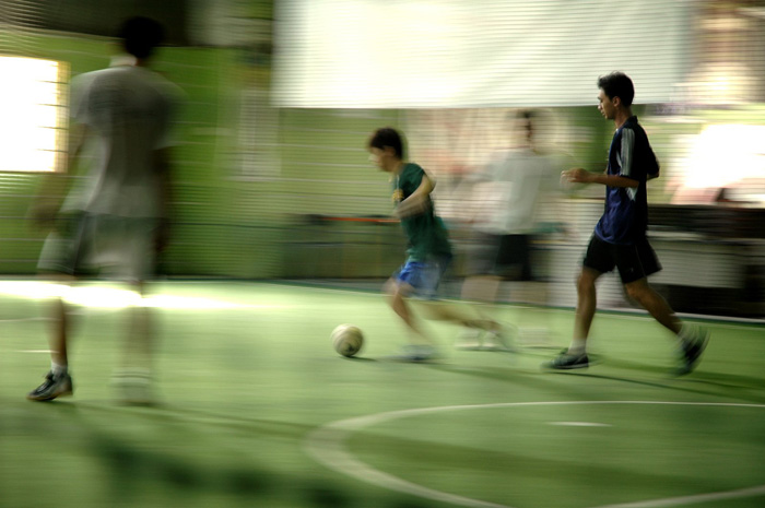 indoor soccer involves lots of intermittent sprints