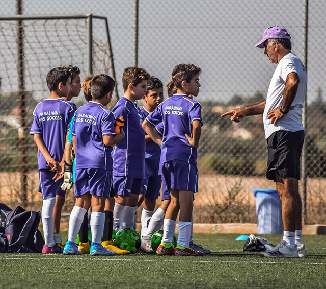 coaching young boys soccer