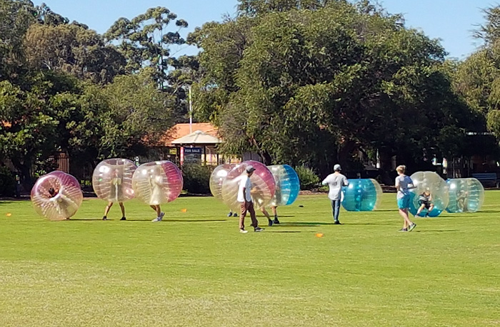 Zorb football game