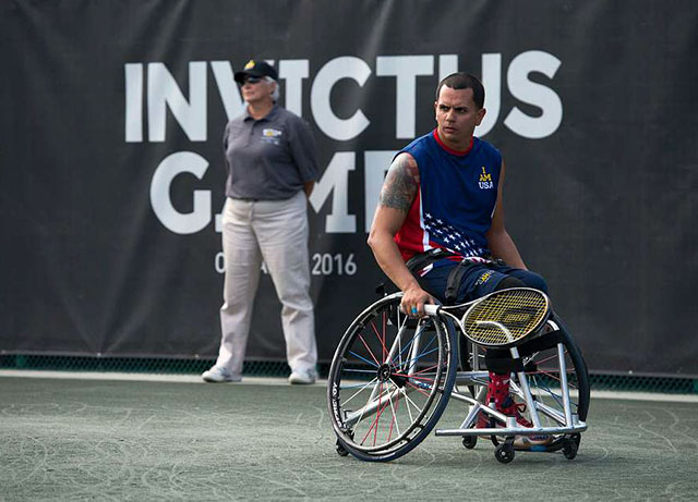 Wheelchair tennis player at the 2016 Invictus Games